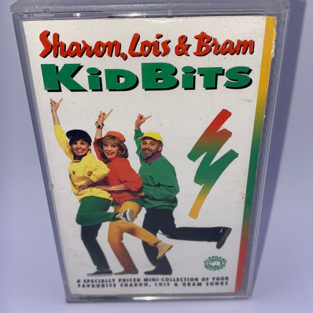 Sharon, Lois & Bram Kid Bits Audio Cassette Tape Elephant Show Skinnamarink 90s